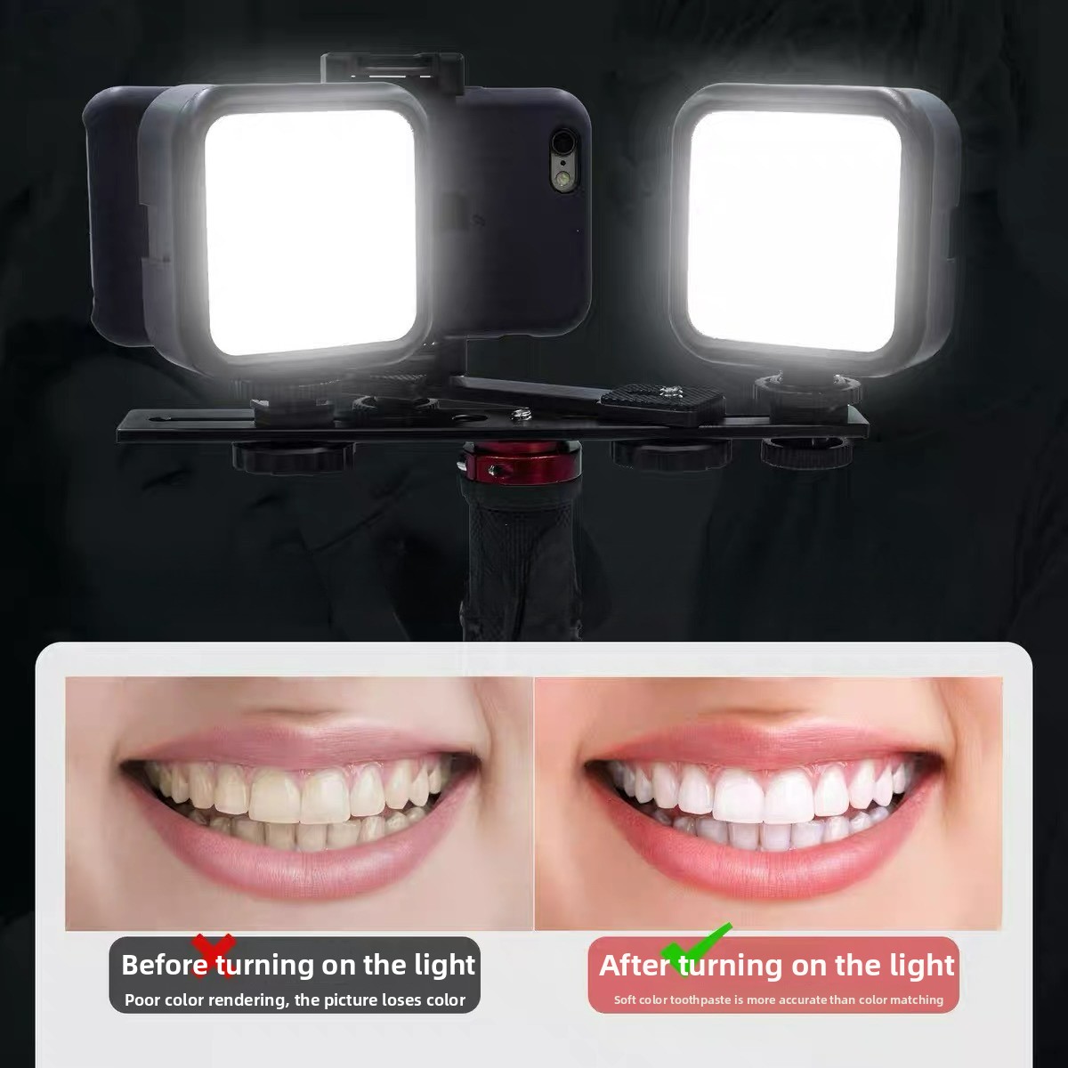 Photography Lighting Basics - 블루투스 구강 사진 조명 LED 플래시