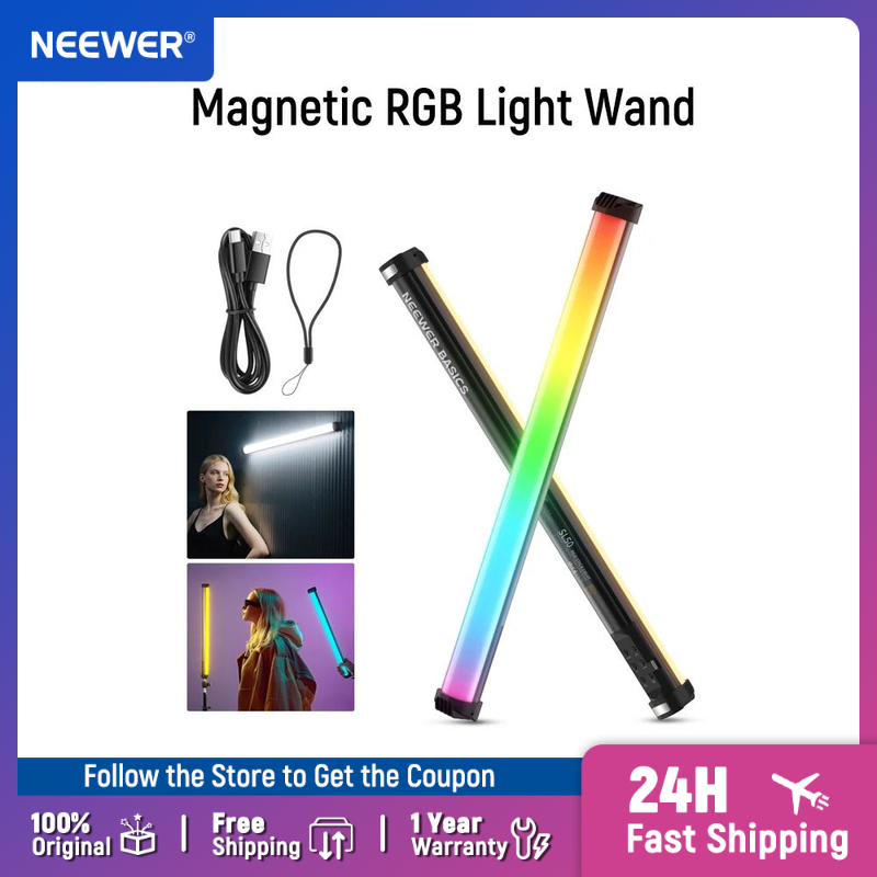 Photography Lighting Basics - NEEWER 베이직스 21인치 마그네틱 RGB 라이트