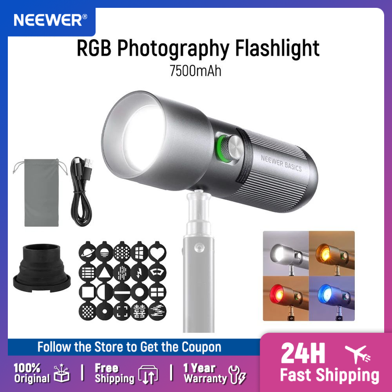 Photography Lighting Basics - NEEWER BASICS FL10 LED 사진 손전등,