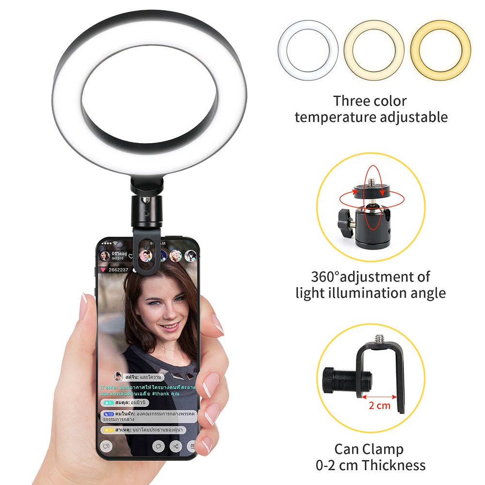Photography Lighting Youtube - 16cm LED 비디오 조명 스탠드 포함