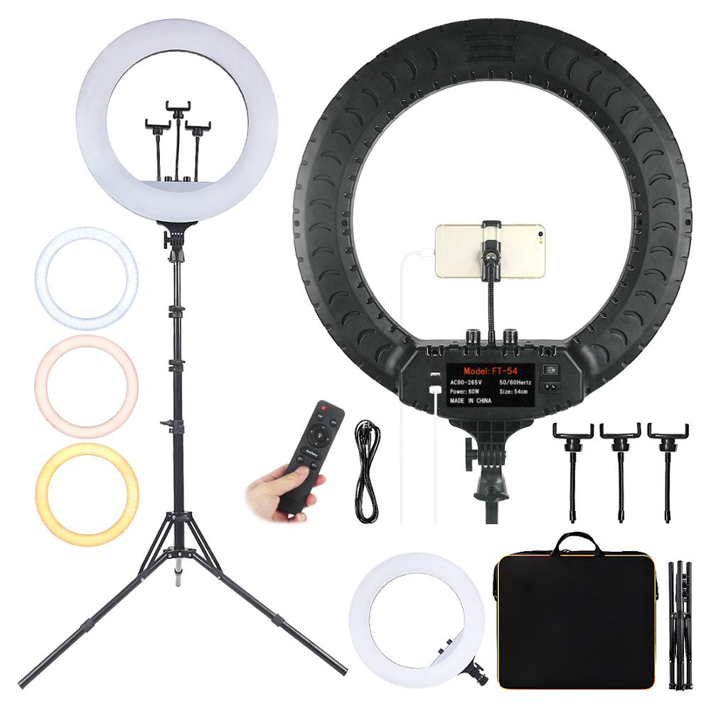 Photography Umbrella Lighting Kit - Fusitu FT-54 LED 링 라이트 디밍이