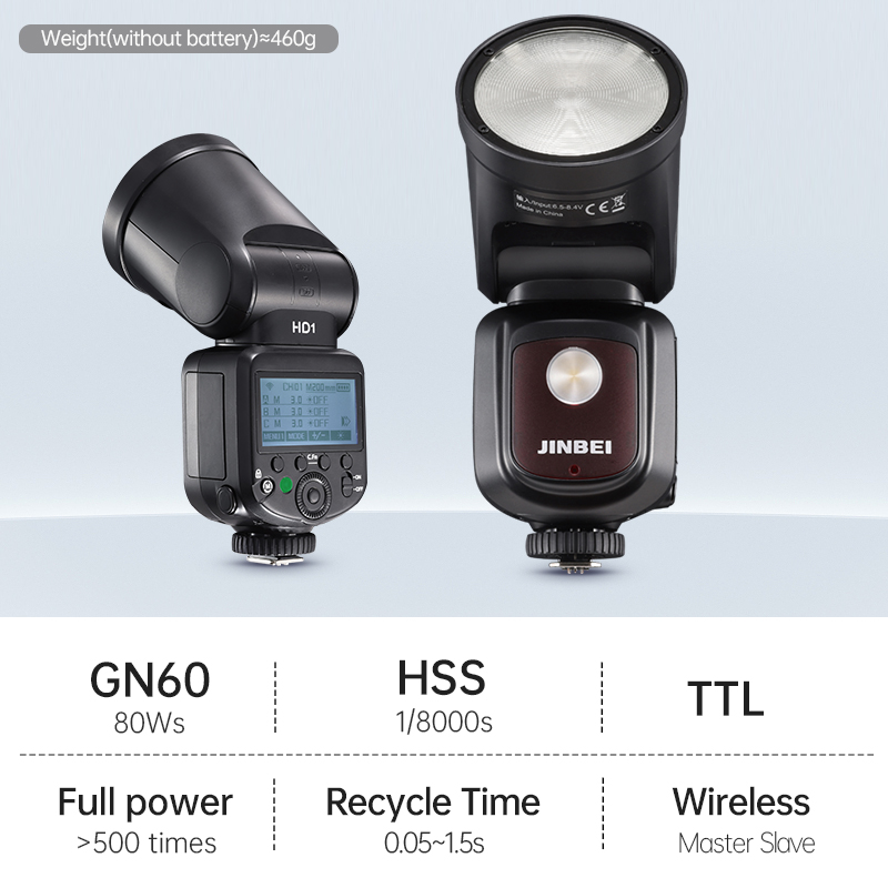진베이 HD-1 원형 헤드 HSS 스피드라이트 야외 촬 - Photography Lighting For Outdoors 리뷰 및 가격
