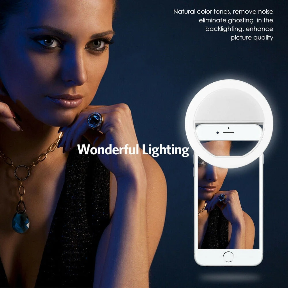 LED 셀카 조명 USB 충전식 LED 셀카 링 라이트 - Photography Lighting Effects 리뷰 및 가격