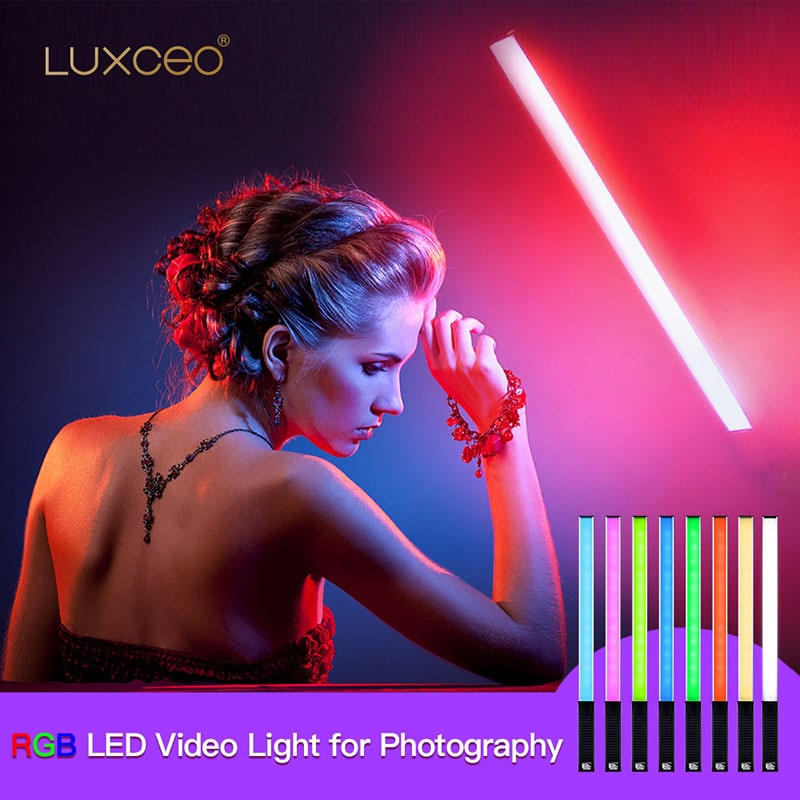LUXCEO Q508A 핸드 헬드 RGB 비디오 튜브  - Photography Lighting Youtube 리뷰 및 가격