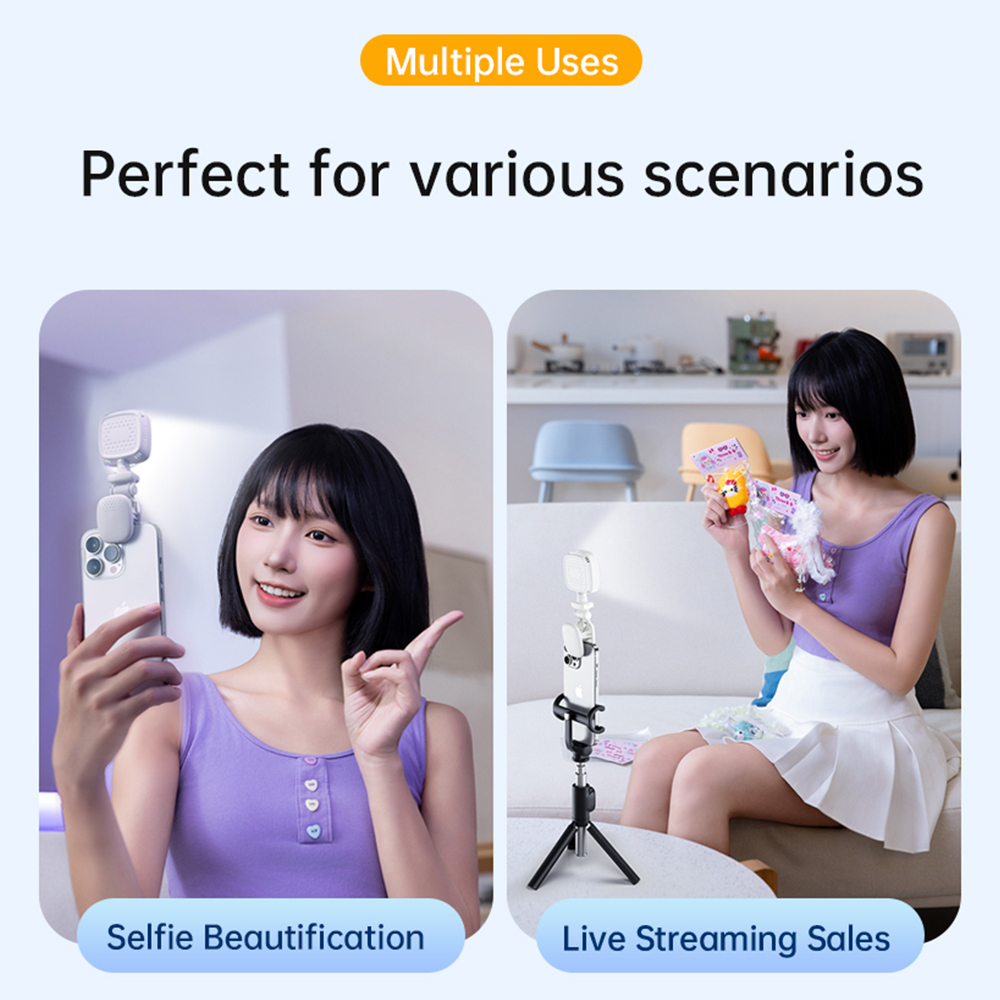 휴대용 LED 셀카 라이트 카메라 미니 보조광 충전식  - Photography Lighting Effects 리뷰 및 가격