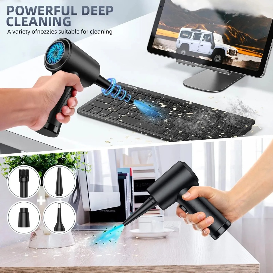 전기 무선 에어 더스터 압축 공기 블로워 LED 조명  - Photography Lighting Effects 리뷰 및 가격