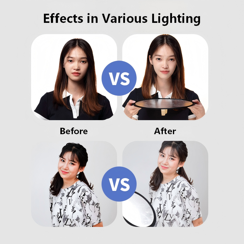 2-in-1 양면 금은 반사판 휴대용 접이식 조명 패널 - Photography Lighting For Outdoors 리뷰 및 가격