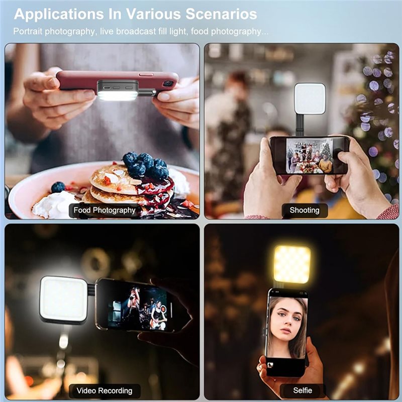 【가성비】휴대폰 촬영용 LED 조명, 자석 디자인 양면 - Photography Lighting Design 리뷰 및 가격