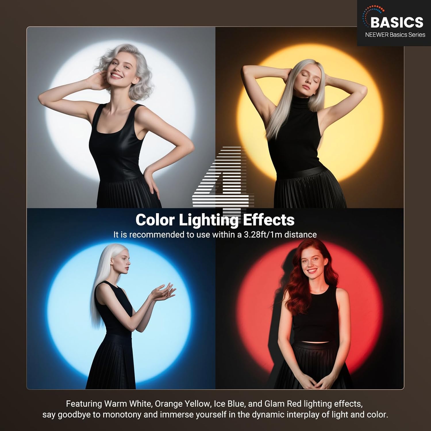 NEEWER 베이직 RGB 사진촬영 플래시라이트, 4가 - Photography Lighting Basics 리뷰 및 가격