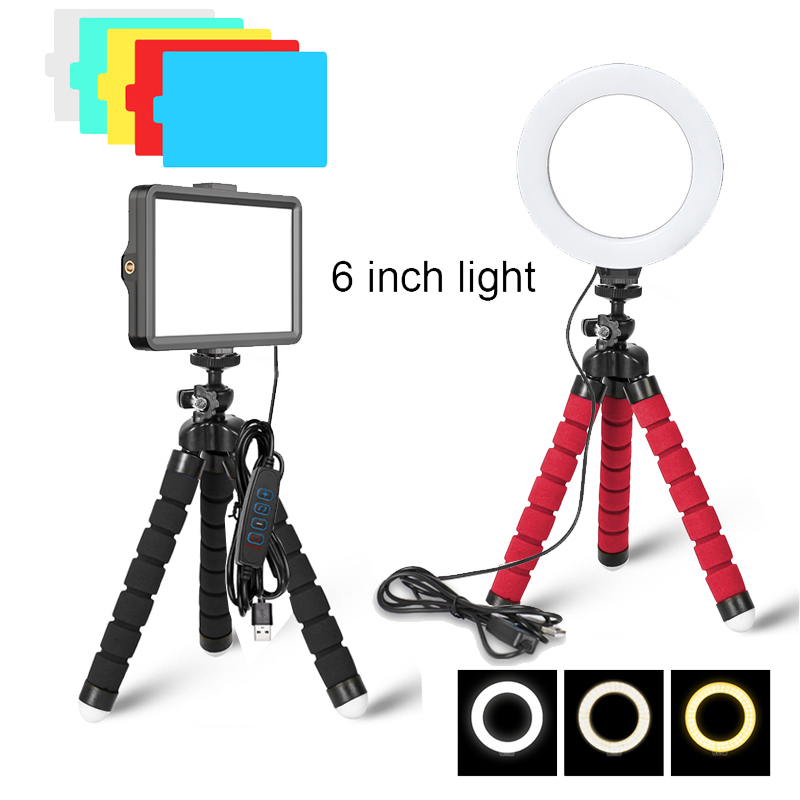 LED 셀카 링 라이트 사진 촬영 조명, 휴대폰 셀프  - Photography Lighting Youtube 리뷰 및 가격